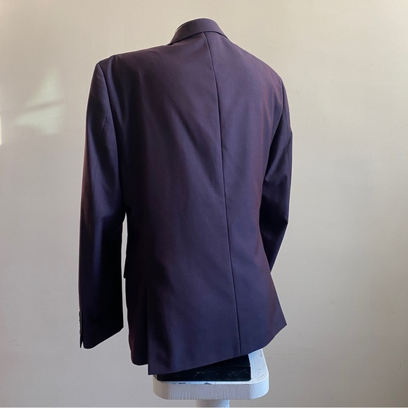 Calvin Klein suit blazer eggplant / Aubergine - Picture 5 of 14
